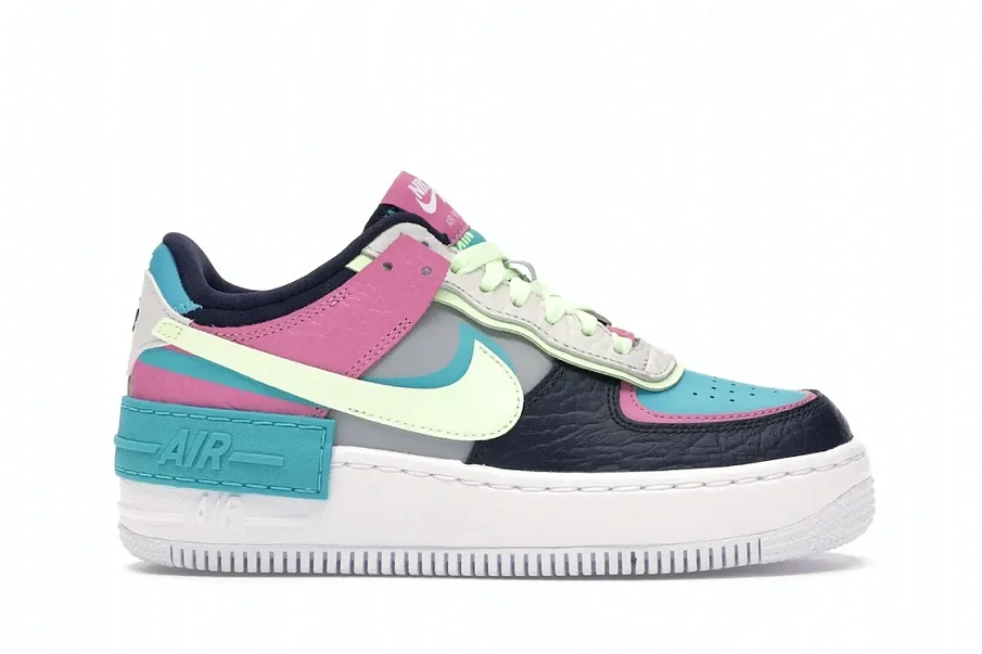 Фото № 1 с приближением к товару «‎Nike Air Force 1 Low Shadow Barely Volt Oracle Aqua »