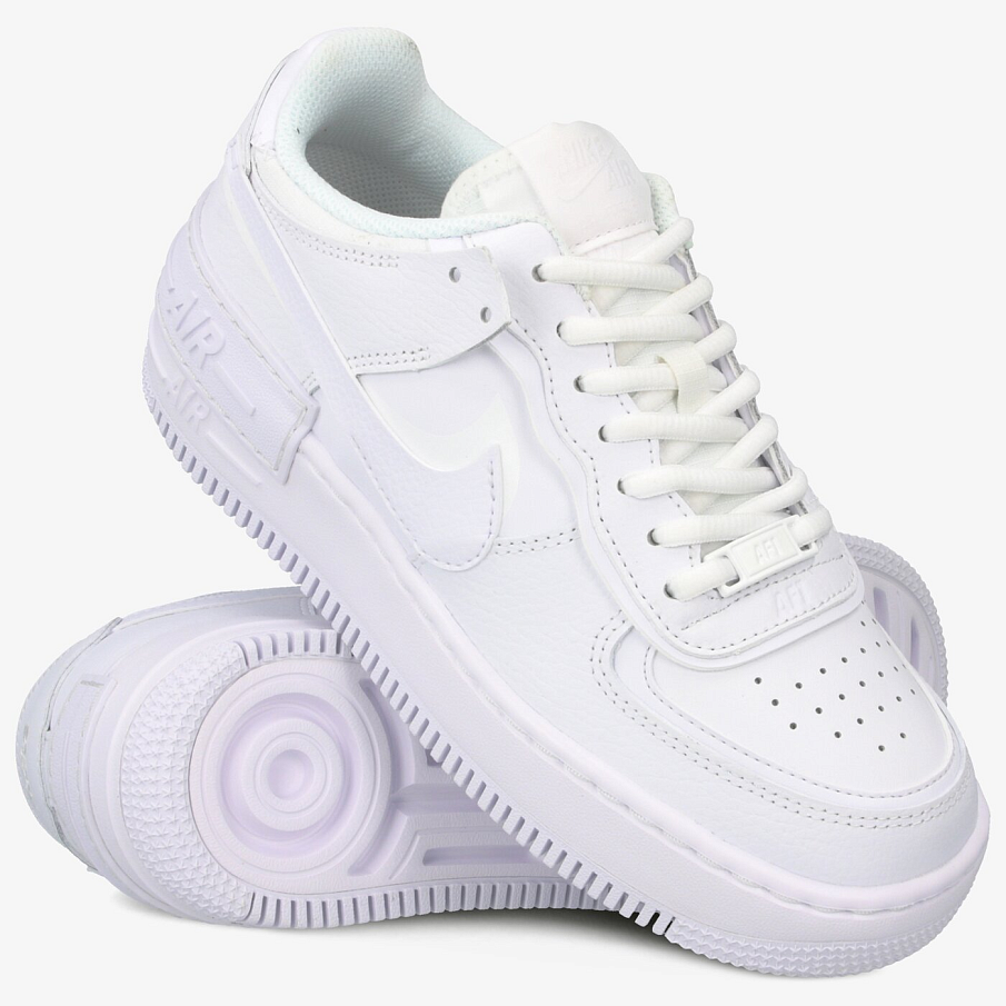 Фото № 4 с приближением к товару «‎Nike Air Force 1 Shadow Triple White (W)»