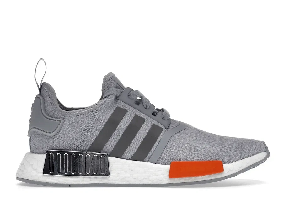 Фото № 1 с приближением к товару «‎adidas NMD R1 Halo Silver Bahia Orange»