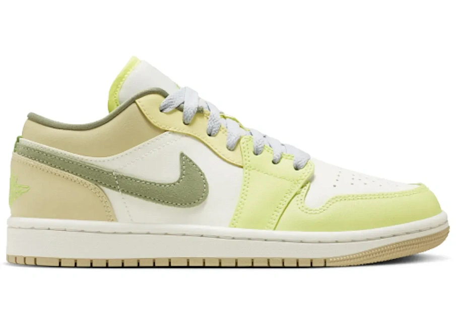 Фото № 1 с приближением к товару «‎Jordan 1 Low Sail White Oil Green »