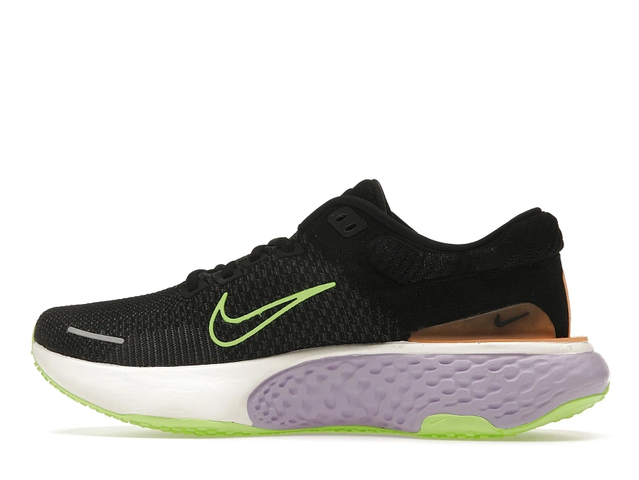 Фото № 5 с приближением к товару «‎Nike ZoomX Invincible Run Flyknit 2 Black Lilac Ghost Green»