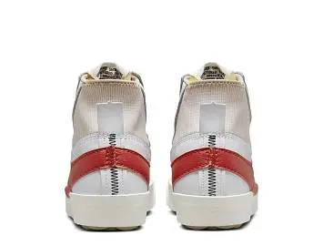 Nike Blazer Mid '77 Jumbo Mid-Top Sneakers WhiteRed - 4
