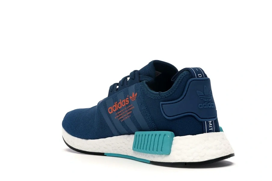 Фото № 6 с приближением к товару «‎adidas NMD R1 Blue Night Energy Orange»