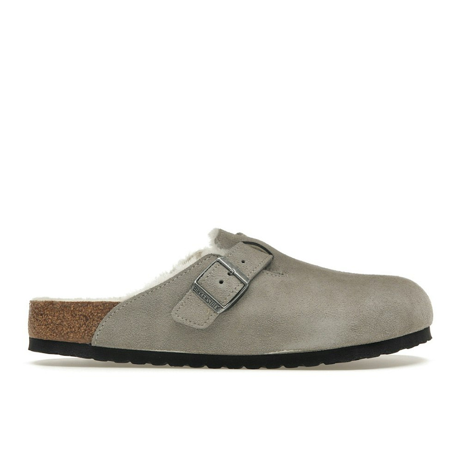 Фото № 1 с приближением к товару «‎Birkenstock Boston Shearling Suede Stone Coin»
