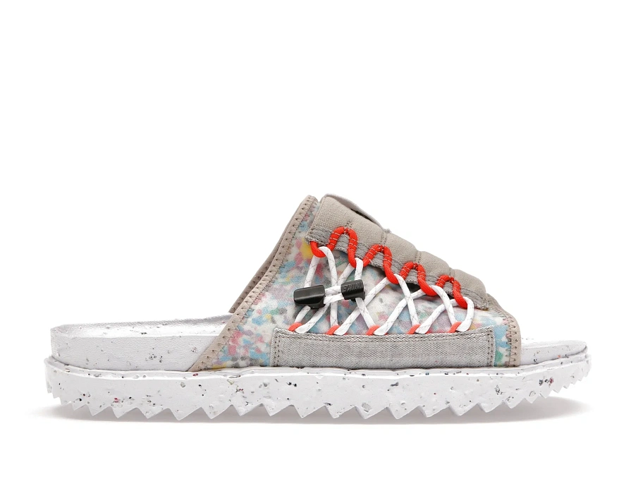 Фото № 1 с приближением к товару «‎Nike Asuna Crater Slide Cream 2 White Orange Black»