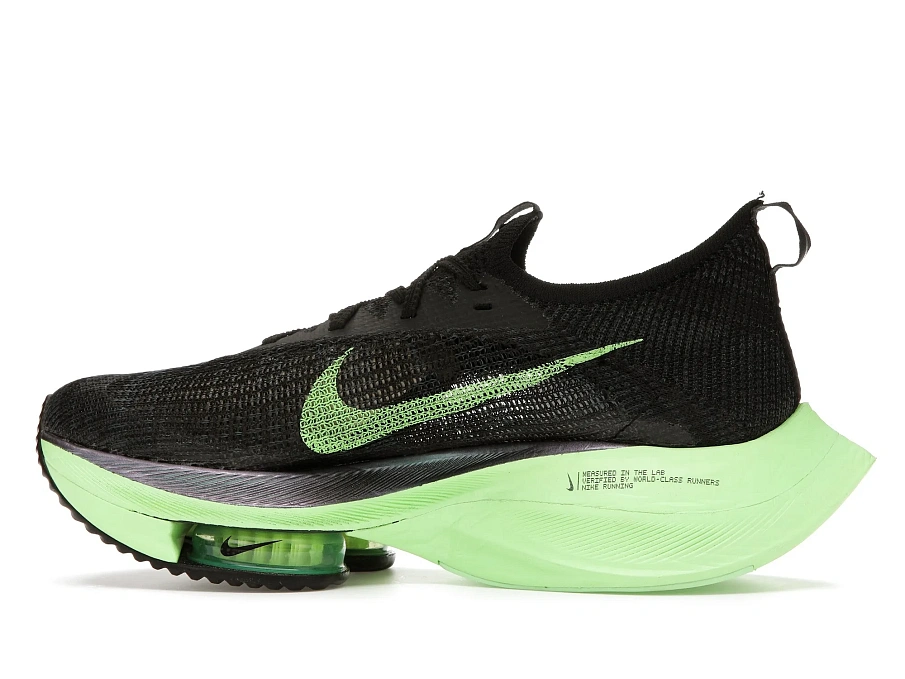 Фото № 5 с приближением к товару «‎Nike Air Zoom Alphafly Next% Black Electric Green »