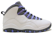 Фото № 2 с приближением к товару «‎Air Jordan Wmns Air Jordan 10 Retro 'White Medium Violet'»