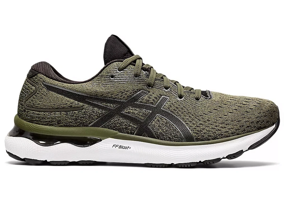 Фото № 1 с приближением к товару «‎ASICS Gel-Nimbus 24 Olive Canvas Gunmetal»