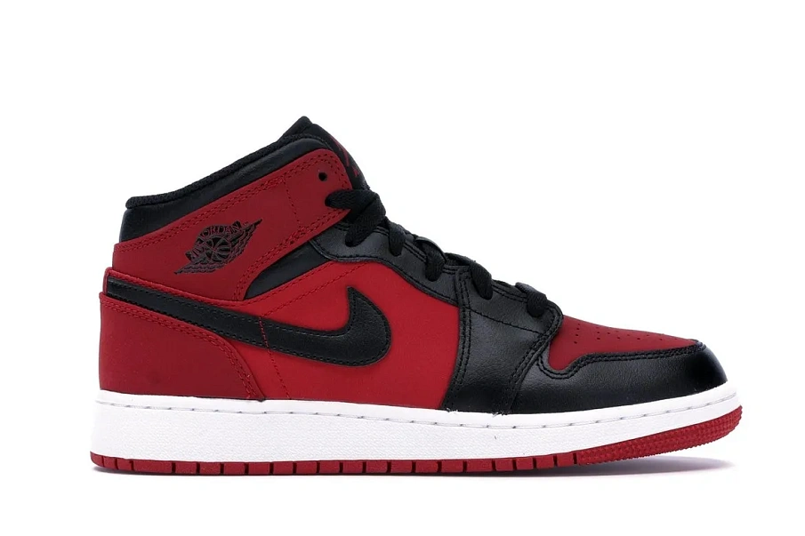 Фото № 1 с приближением к товару «‎Jordan 1 Mid Gym Red Black »