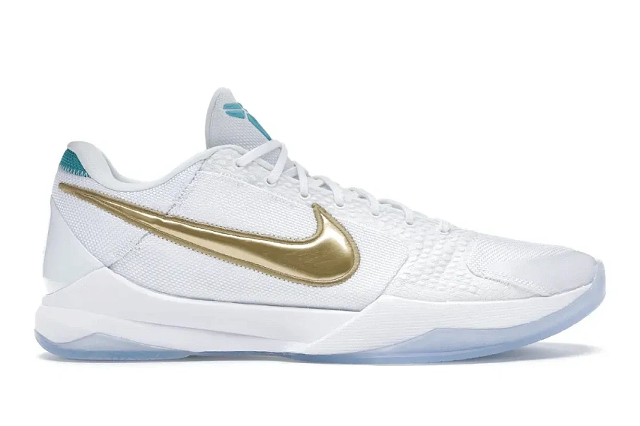 Фото № 1 с приближением к товару «‎Nike Kobe 5 Protro Undefeated What If White»