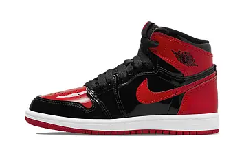 (BP) Air Jordan 1 Retro High OG "Patent Bred" Basketball Shoes BlackRed - 1