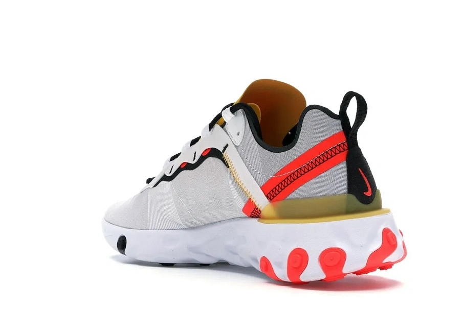 Фото № 6 с приближением к товару «‎Nike React Element 55 White Black Crimson Gold»