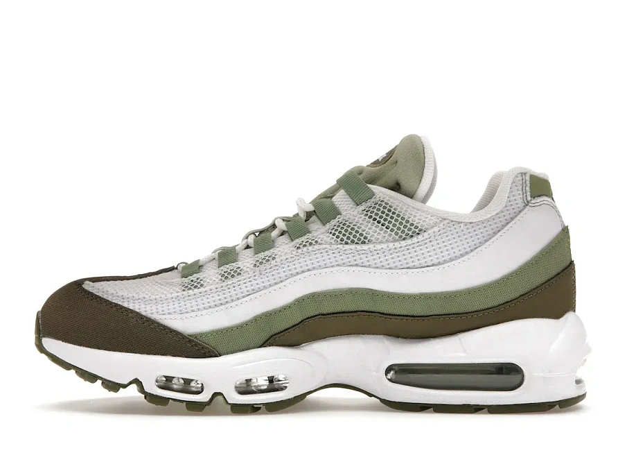 Фото № 3 с приближением к товару «‎Nike Air Max 95 White Medium Olive Oil Green»