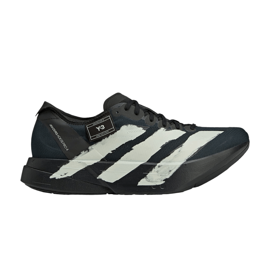 Фото № 1 с приближением к товару «‎adidas Y-3 Adizero Adios Pro 4 Black Off White (JR6655)»
