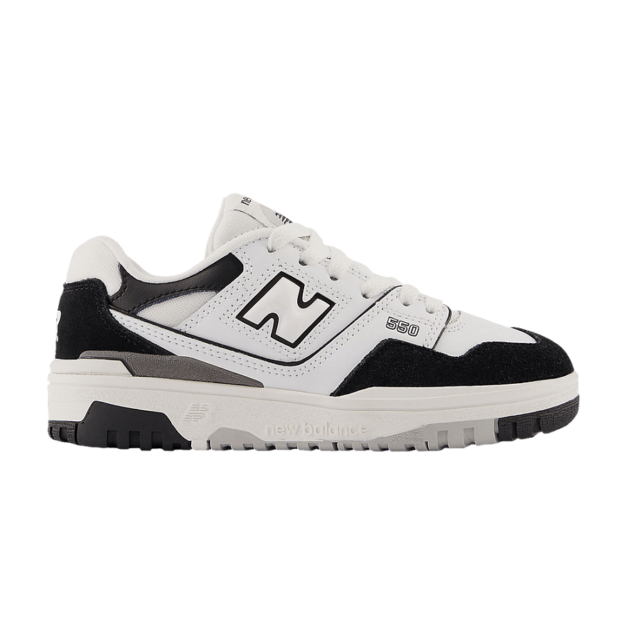Фото № 1 с приближением к товару «‎New Balance 550 Little Kid White Black Rain Cloud»