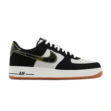 Nike Air Force 1 Low Black Patent Camo Swoosh