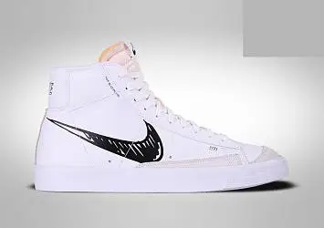 Nike Blazer Mid 77 Sketch White Black - 1
