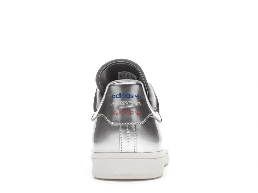 Фото № 4 с приближением к товару «‎adidas Stan Smith Silver Metallic (2019)»