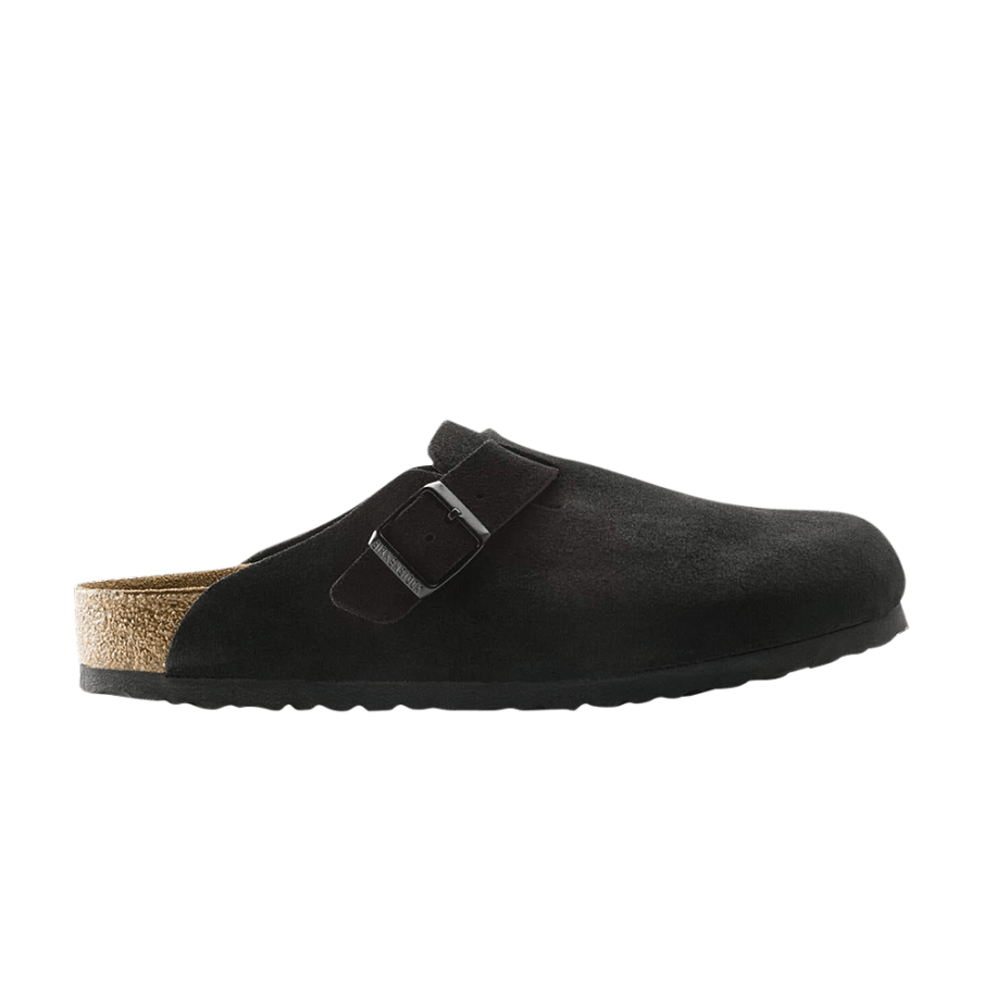 Фото № 1 с приближением к товару «‎Birkenstock Boston Soft Footbed Black»