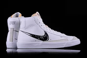 Nike Blazer Mid 77 Sketch White Black - 3