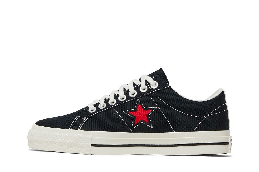 Фото № 4 с приближением к товару «‎Comme des Garçons Play x Converse One Star Black White»