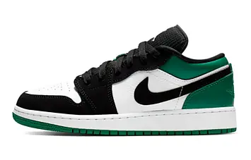 Nike Air Jordan 1 Low (GS) WhiteBlack-mysticGreen-HyperPink - 1