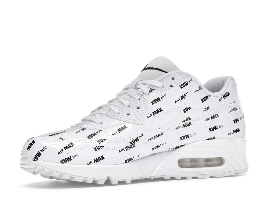 Фото № 4 с приближением к товару «‎Nike Air Max 90 All Over Print White Black»