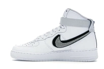 Фото № 4 с приближением к товару «‎Nike Air Force 1 High 3D Chenille White Grey Black»
