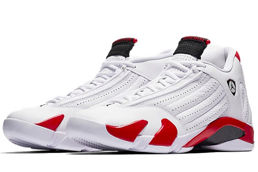 Фото № 3 с приближением к товару «‎Nike Air Jordan 14 Retro Rip Hamilton Candy Cane»