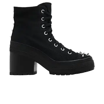 Converse Women's Chuck 70 De Luxe Heel Platform High Studded - Black - 1