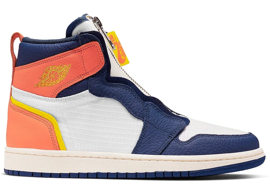 Фото № 1 с приближением к товару «‎Jordan 1 Retro High Zip Blue Void Turf Orange »