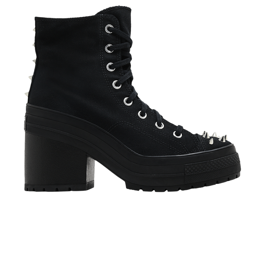 Фото № 1 с приближением к товару «‎Converse Women's Chuck 70 De Luxe Heel Platform High Studded - Black»