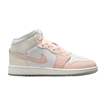 Air Jordan 1 Mid GS Sail Guava Ice - 1