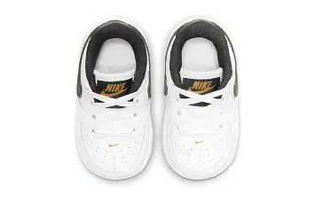 (TD) Nike Force 1 LV8 WhiteBlackGold - 5