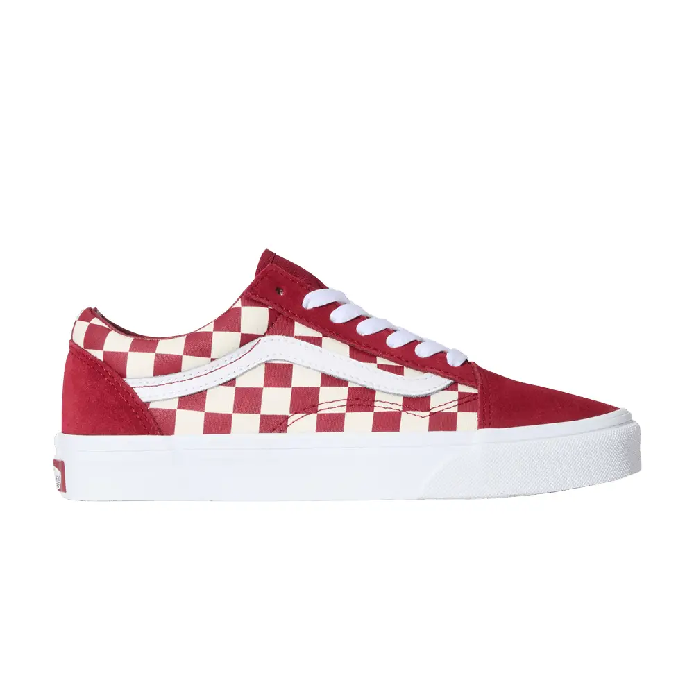 Vans Old Skool Checkerboard - Red - 1