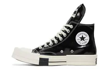 Rick Owens x Converse TURBODRK Chuck 70 High Black Lacquer - 4
