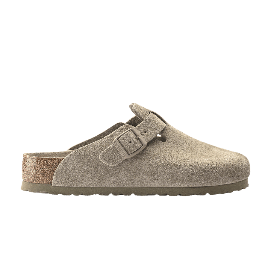 Фото № 1 с приближением к товару «‎Birkenstock Boston Soft Footbed Narrow Faded Khaki»
