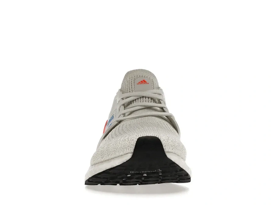 Фото № 2 с приближением к товару «‎adidas Ultra Boost 20 White Glory Blue Solar Red»