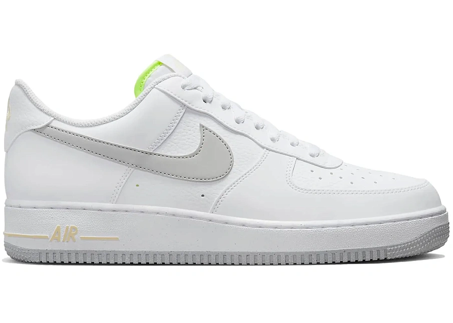 Фото № 1 с приближением к товару «‎Nike Air Force 1 Low 07 Next Nature White Wolf Grey Volt»