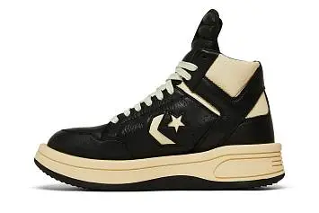 Rick Owens x Converse DRKSHDW TURBOWPN Mid Black Cloud Cream - 4