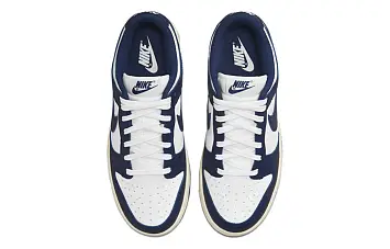 Nike WMNS Dunk Low Skate shoes Midnight Navy and White - 4