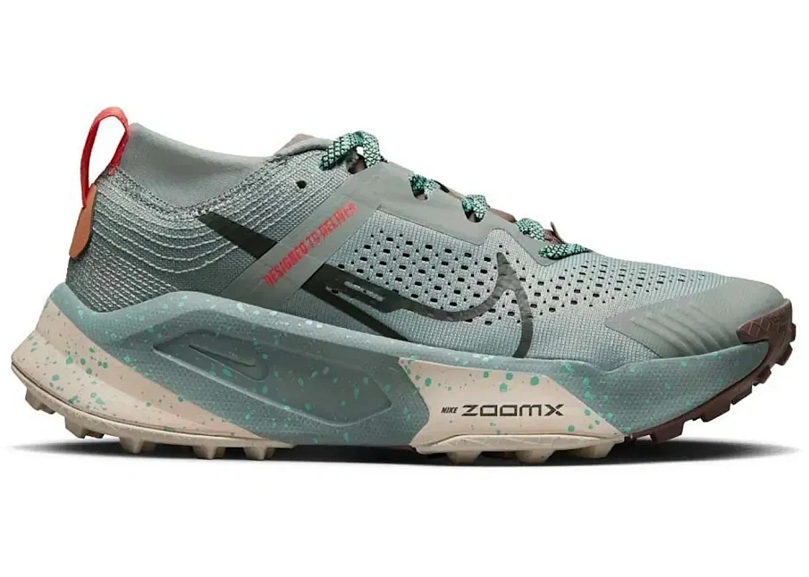 Фото № 1 с приближением к товару «‎Nike ZoomX Zegama Trail Mica Green Sequoia »