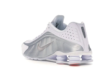 Nike Shox R4 White Metallic Silver - 6