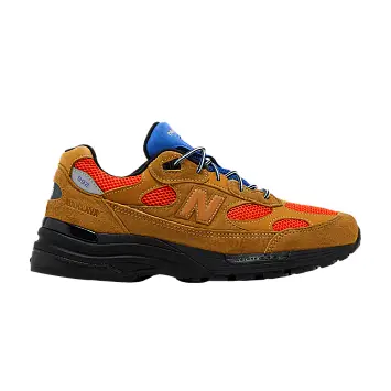 Action Bronson x New Balance 992 Made in USA Tan Orange Blue - 1