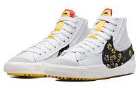Фото № 3 с приближением к товару «‎Nike Blazer Mid '77 Jumbo "Floral" Mid-Top Sneakers BlackWhite»