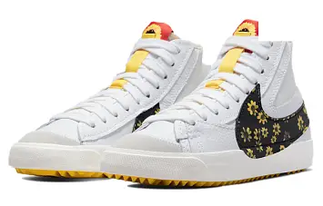 Nike Blazer Mid '77 Jumbo "Floral" Mid-Top Sneakers BlackWhite - 3
