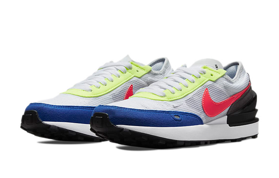 Фото № 3 с приближением к товару «‎Nike Waffle One (GS) Low-Top Running Shoes WhiteBlueRed»