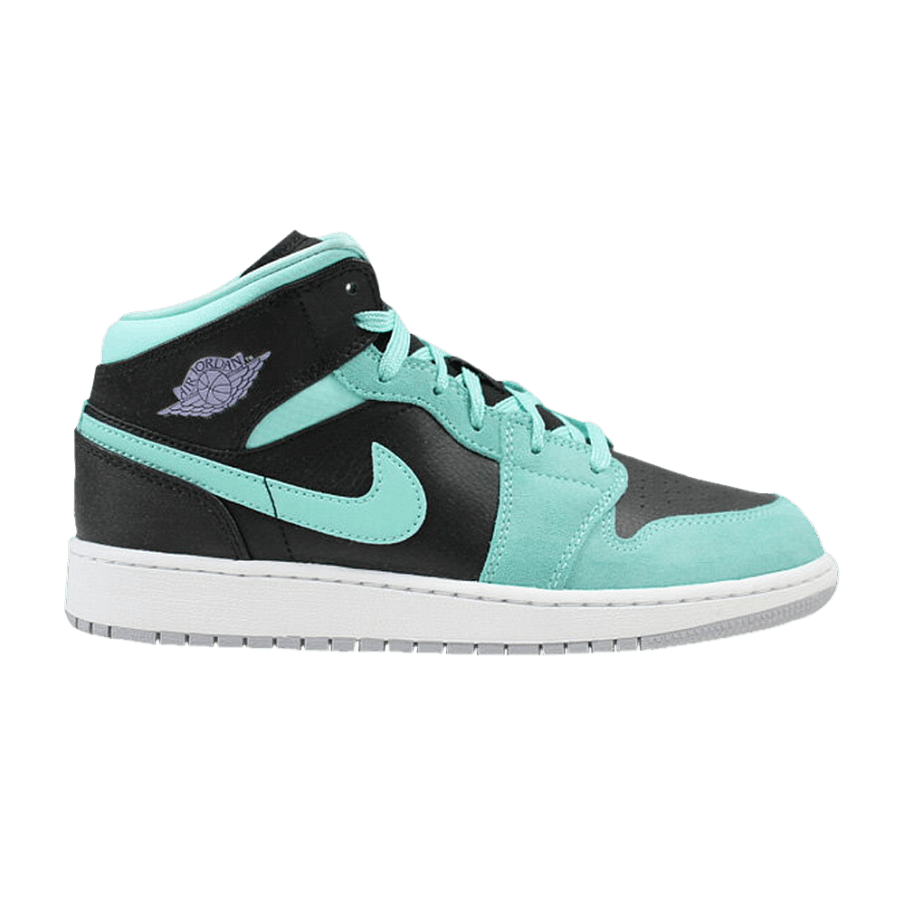 Фото № 1 с приближением к товару «‎Air Jordan 1 Mid Retro GG Black Purple Turquoise»