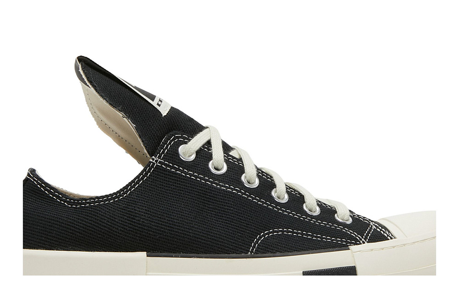Фото № 3 с приближением к товару «‎Rick Owens x Converse DRKSHDW DRKSTAR Chuck 70 Low Black»
