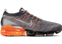 Фото № 1 с приближением к товару «‎Nike Air VaporMax Flyknit 3 Dark Grey Total Orange»